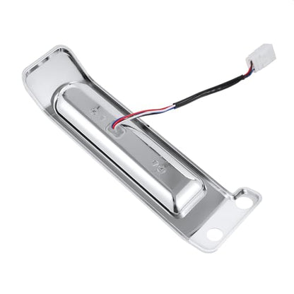 Rear Fender Filler Panel Lights Saddlebag LED Inserts Support Auxiliary Light Fit for Harley Touring Electra Glide Ultra Limited Road King Road Glide 2014-2024 (Chromed Housing Smoke Len) - color: Chromed Housing Smoke Len