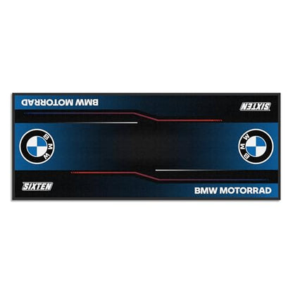 SIXTEN BMW Marker Motorcycle Mat 94.5 x 37.4 in - Eco-Friendly Garage and Paddock Mat - Washable, Oil Absorbent and Eco-Friendly - Motorcycle Protection Mat
