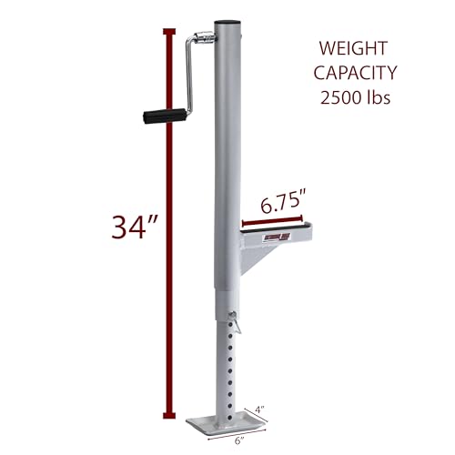 Extreme Max 5001.6345 Universal Heavy-Duty Extended Range Quick Lift ATV/UTV Field Jack - 7.5" to 31.5" Range, 2500 lbs. Capacity