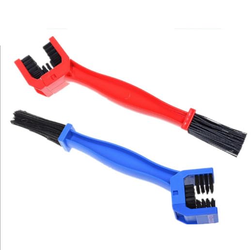 Cycling Motorcycle Bike Bicycle Chain Crankset Brush Cleaner Cleaning Tool Blue