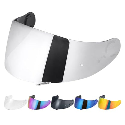 GT Air Visor Repalcement for GT Air 2, Outer Face Helmet Shield Compatible with CNS-1/Neotec/TC-5/TC-9 Accessories (Chrome Silver) - color: Chrome Silver