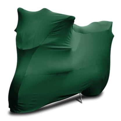 WinPower Indoor Motorcycle Cover, Soft Stretch Breathable Dustproof Scratch Protection Elastic Powersports Vehicle Covers, 116inches - size: 3XL(116 x 43 x 55 inches)