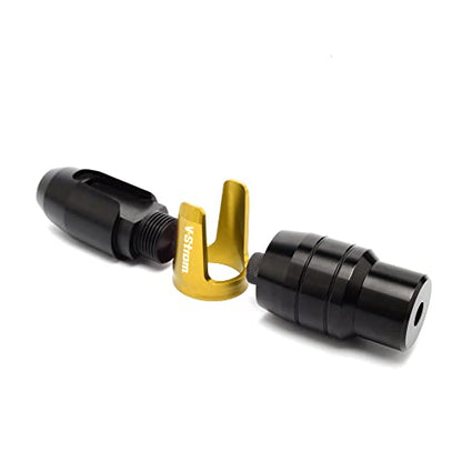 For SUZUKI V-Strom 250 650 1000 DL250 DL650 DL1000/V-Strom1000/XT Motorcycle CNC Aluminum Frame Crash Pad Exhaust Sliders Crash Protector slider - color: yellow