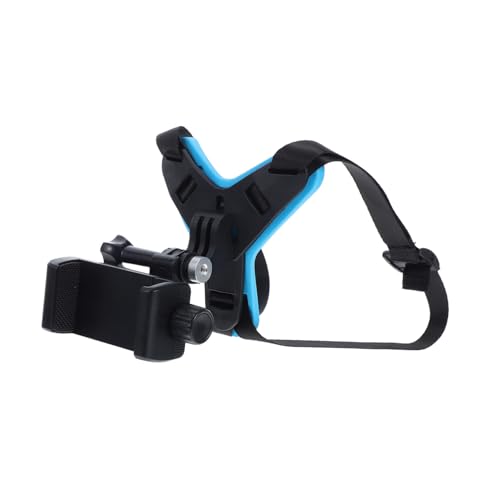 Mikikit Rugged Helmet Camera Mount for Phone Buckle Strap Stable Grip Design for Tough Riding Conditions Reliable Attachment for Uninterrupted Usage - color: Multi