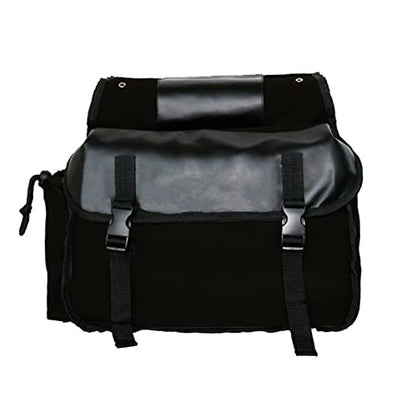 Shkalacar Motorcycle Saddle bags,Multifunctional Travel Riding Bag, Motorcycle Saddlebag Side Tool Bags Cycling Luggage Bag Riding Travel Canvas Waterproof Panniers Box Side Tools Bag Pouch - color: Black