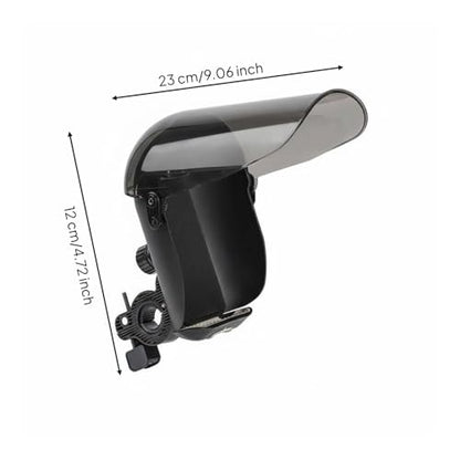 predolo Motorcycle Phone Holder Rainproof Weather-Resistant Phone Direction Guide Holder Shockproof Rain Cover Bike Mount for Navigation, Black, Abs Handlebar - color: Black, style: Abs Handlebar