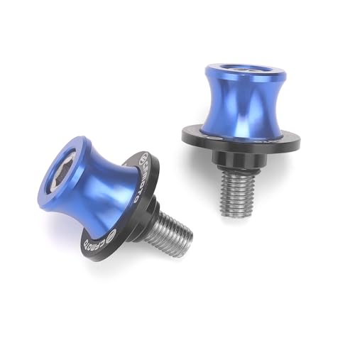 10MM 450SS Swing Arm Spools Sliders Fit For CFMOTO 450SS / 450NK / 650NK / ibex450 Stand Frame Slider Crash Bar Accessories,CNC T6061 Aluminum (Navy Blue) - color: Navy Blue
