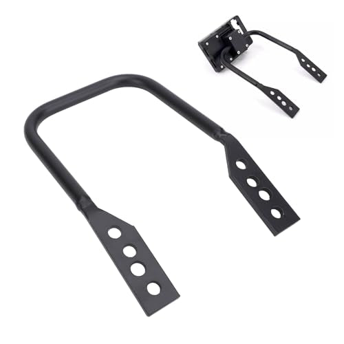 Motorcycle GPS Phone Navigation Bracket, 12mm Iron Tubing Construction Motorcycle GPS Navigation Mount Bracket, Front Bar Phone Holder with Adjustable Height Holes for