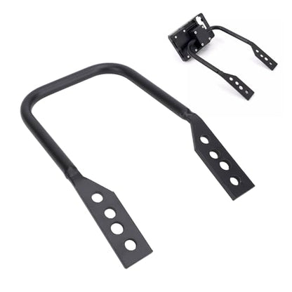 Motorcycle GPS Phone Navigation Bracket, 12mm Iron Tubing Construction Motorcycle GPS Navigation Mount Bracket, Front Bar Phone Holder with Adjustable Height Holes for