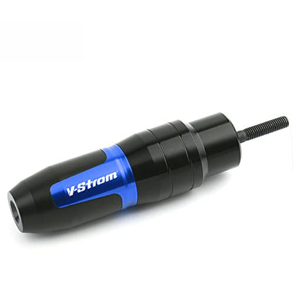 For SUZUKI V-Strom 250 650 1000 DL250 DL650 DL1000/V-Strom1000/XT Motorcycle CNC Aluminum Frame Crash Pad Exhaust Sliders Crash Protector slider - color: blue