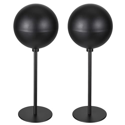 2 Packs Helmet Stand Metal, Desktop Helmet Display Holder with Stable Base Stand Desktop Hanger Rack for Wigs Motocycle Helmet Caps Hat and Rugby Helmet Storage