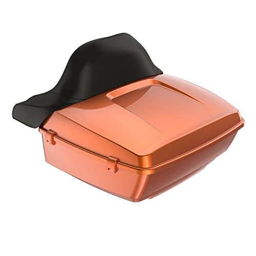 Moto Onfire Amber Whiskey Harley Tour Pack Latches Hinges Fit for AB Harley/Davidson Touring Razor Chopped King Tour Pak - color: Amber Whiskey