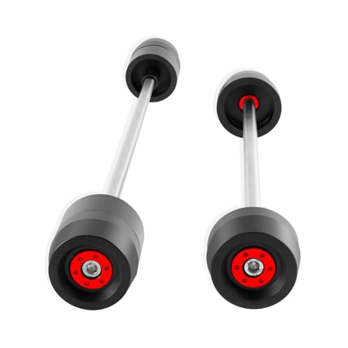Motorcycle Front Rear Wheel Fork Axle Sliders Crash Protectors for Suzuki Gsx-R600 Gsx-R750 Gsx-R1000 Gsxr 600 750 1000 - color: Red