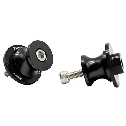 for Suzuki TL1000S / TL1000R All Year TL1000 R S TL 1000 R S 8mm Motorcycle Swingarm Sliders Spools Swingarm Stand Screws Slider Anti-Fall Frame Sliders - color: Black