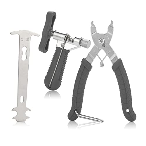 Qkurt Bike Tool Set(3pcs) Bike Chain Tool Bike Link Plier Chain Checker Perfect Tool for Bike Repair