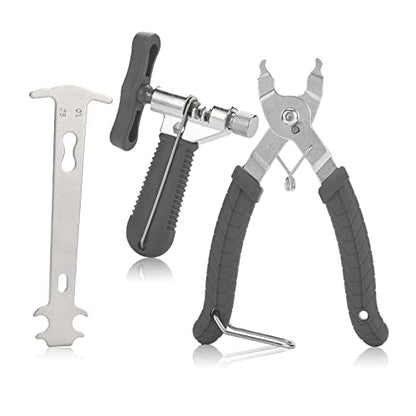 Qkurt Bike Tool Set(3pcs) Bike Chain Tool Bike Link Plier Chain Checker Perfect Tool for Bike Repair