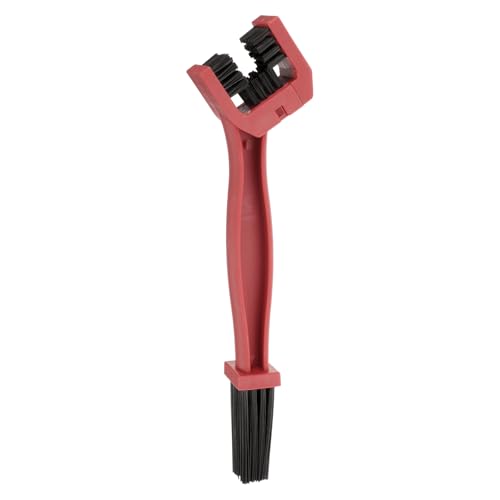 HARFINGTON Bicycle Chain Cleaning Tool Brush Motorcycle Chain Brush Crankset Brush Bike Clean Brush Kit for Gears Maintenance Cleaning Tools, Red