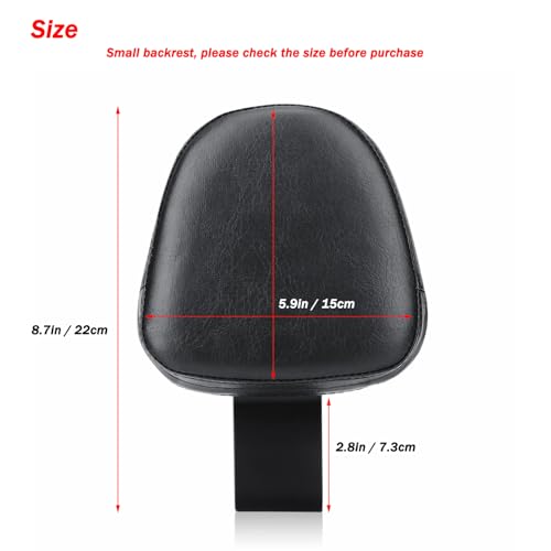 Motorcycle Driver Backrest Sissy Bar Pad for H-onda Rebel 300 500 2017-2024 Motorbike Rider Seat Backrest Cushion Accessories