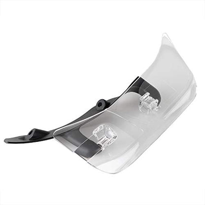 Clear Adjustable Side Wing Windshield Air Deflectors for Harley Road Glide 2015-2023 - color: Clear