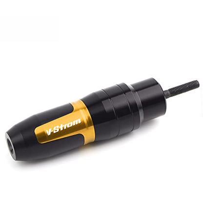 For SUZUKI V-Strom 250 650 1000 DL250 DL650 DL1000/V-Strom1000/XT Motorcycle CNC Aluminum Frame Crash Pad Exhaust Sliders Crash Protector slider - color: yellow