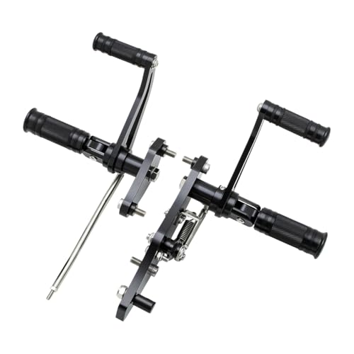 CNC Black 2.17" Forward Controls Foot Pegs Footrests Shift Levers Linkages Kits Compatible with 1995-2006 Kawasaki Vulcan 800 VN800 A B Classic E Drifter - color: Black B, size: VN800