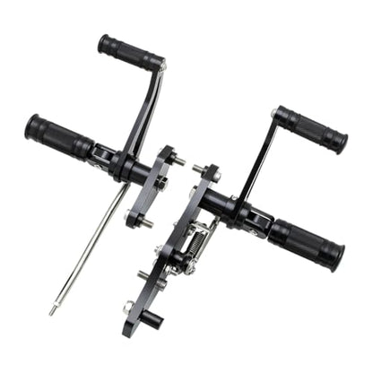 CNC Black 2.17" Forward Controls Foot Pegs Footrests Shift Levers Linkages Kits Compatible with 1995-2006 Kawasaki Vulcan 800 VN800 A B Classic E Drifter - color: Black B, size: VN800