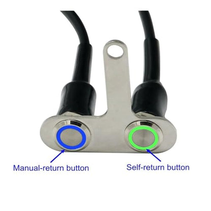 Stainless Steel Motorcycle Switch ON-Off Handlebar Adjustable Mount Waterproof Switches Button DC12V Fog(D3) - color: D3
