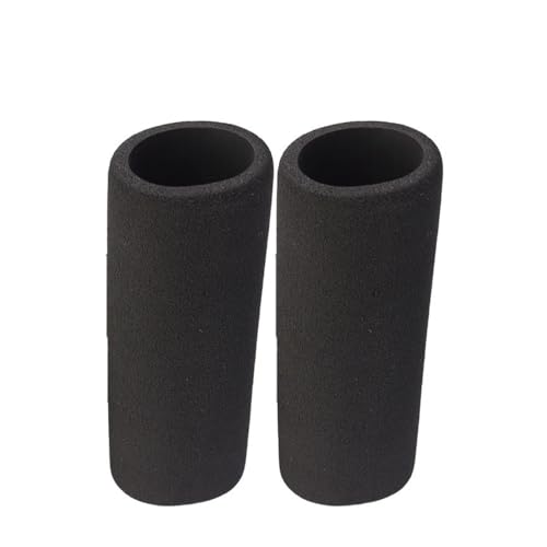 Motorcycle Grip Covers 1/4/8PCS Slip-on Foam Anti-Slip Moto Le Levers Comfort Grips Motorcycle Lebar Cover Anti Vibration Grip Sleeve - color: Black A