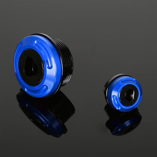 Monkey125 Engine Crankcase Cover Plugs Compatible with Monkey 125 GROM CT125 DAX 125 CNC Motorcycle Accessories Crankcase Hole Plug (Blue) - color: Blue3