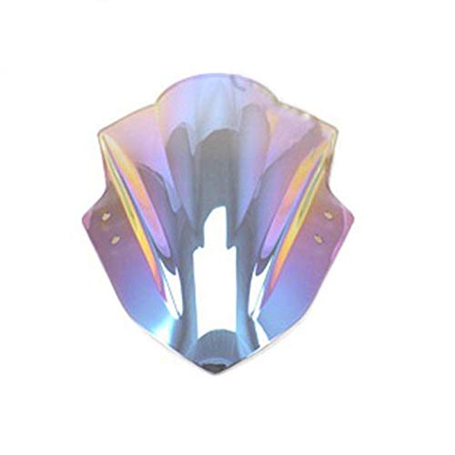 Double Bubble Windshield Windscreen for Kawasaki Ninja 300 EX300R 300R 2013-2017 (Iridium) - color: Iridium