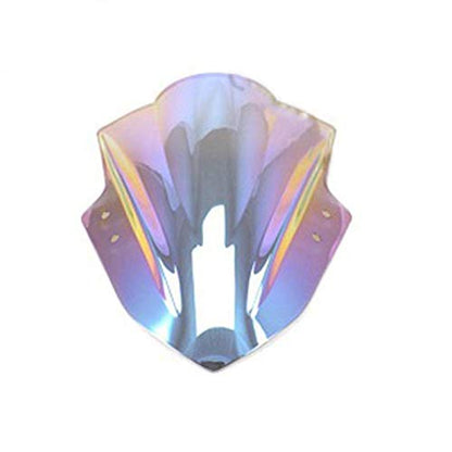 Double Bubble Windshield Windscreen for Kawasaki Ninja 300 EX300R 300R 2013-2017 (Iridium) - color: Iridium