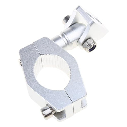Mounting Bracket Kit LED Motorcycle Light Horizontal Tube Clamp Roof Roll Cage Holder Headlight Bracket Motorcycle Headlight Holder - color: Silver