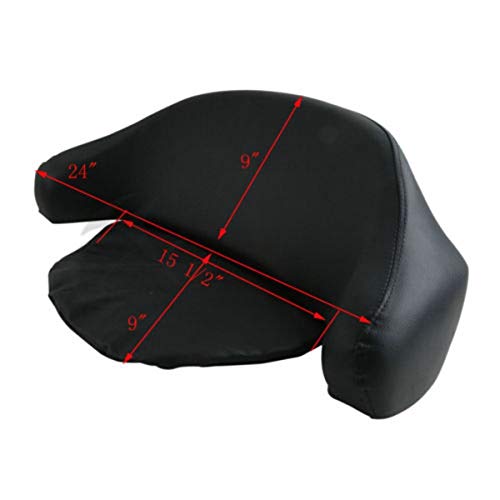 TCMT 10.7" Chopped Trunk Set Fit For Harley Touring 1997-2013 Road King Road Glide Street Glide Electra Glide Pack - color: Chopped Black Lacthes