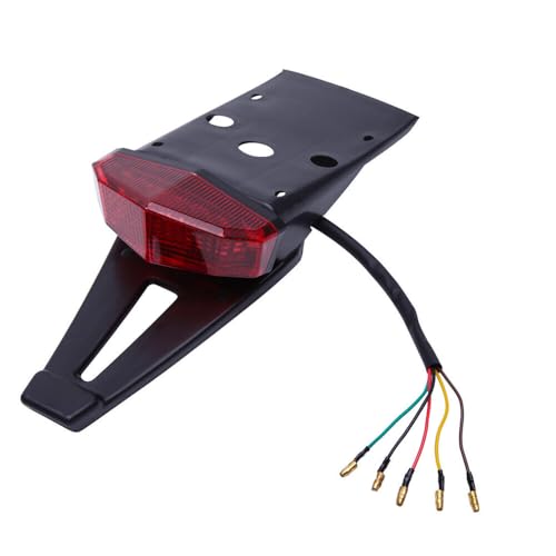 Rear Fender LED Brake Tail Light Turn Signals Running Lamps License Plate Light With 5 Wires for Custom Off-road Cross Dirt Bike Enduro Yamaha Suzuki DRZ Kawasaki Honda CRF - color: Red