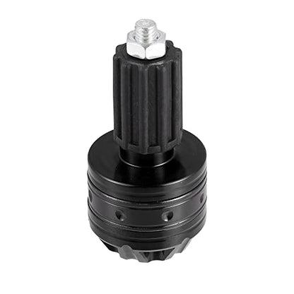 X AUTOHAUX 1 Pair Universal 18mm Handlebar End Caps Plug Bar End Aluminum Alloy for Motorcycle Black - color: Black