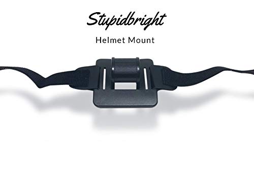 Night Provision Bike Light Helmet Mount for Cree Powered LED Bicycle Lights. Gemini, Magicshine, Stupidbright SB1, SB1600, SB2600, SB3000, Night Provision BX-300