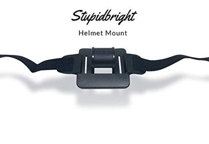 Night Provision Bike Light Helmet Mount for Cree Powered LED Bicycle Lights. Gemini, Magicshine, Stupidbright SB1, SB1600, SB2600, SB3000, Night Provision BX-300