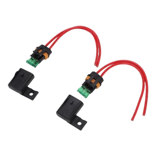 Fafeicy 2PCS 12AWG Holders, Water Proof Cover Kit with 30A Standard and Silicone Gaskets, for ATO ATC Car RV Truck Boat 12V 24V Vehicles