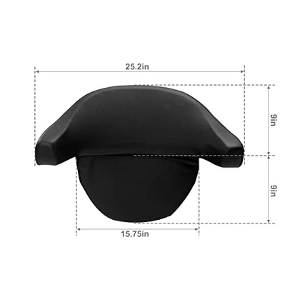 XMT-MOTO Black King Tour Trunk Backrest Pad Box Trunk Back Rest Fit for Harley Touring Road King Road Glide Street Glide Electra Glide Ultra Classic1997-2013