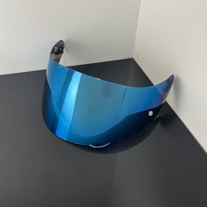 902 Helmet Visor Replacement,Motorcycle Helmet Face Shield for ILM 902,902L,902BT (Revo Ice Blue-Day Use Only) - color: Revo Ice Blue-day Use Only
