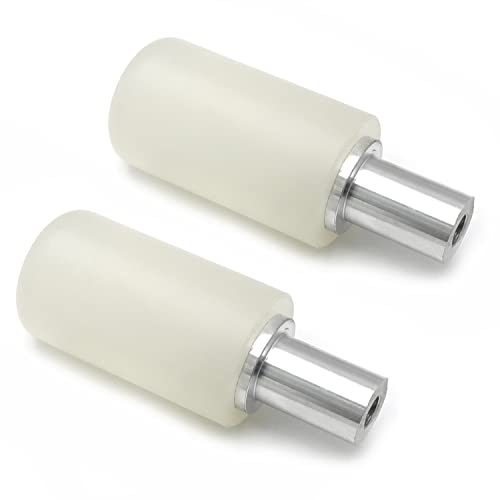 XKMT- White Universal 10mm 45 * 115mm Motorcycle Frame Sliders Crash Protector Compatible With Suzuk [P/N: XH6014-019-WHITE] - color: White