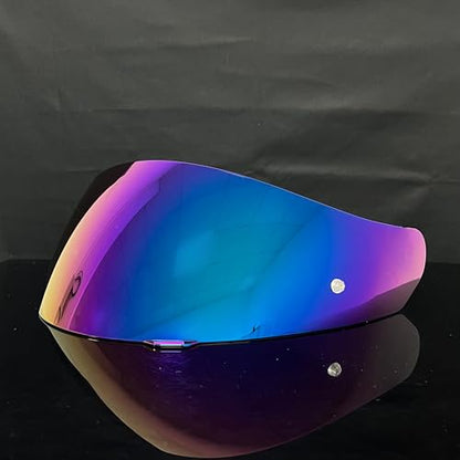HJ-17 Helmet Visor Replacement,UV Protective Helmet Face Shield Compatible with CL-MAX II,IS-MAX BT,SY-MAX III,IS-MAX II,CL-MAX 3,C90,C91,C91N(Rainbow-Day Use Only) - color: Rainbow-day Use Only