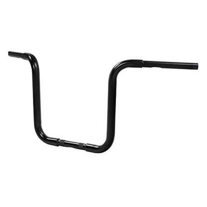 Green-L 1 1/4" Ape Hanger 14" Rise Handlebars Fit for Harley Sportster XL883 XL1200 Softail FLST FXST Custom Motorcycle 1.25" Handle Bar - size: 14" Rise, style: Style B Black