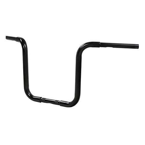 Green-L 1 1/4" Ape Hanger 14" Rise Handlebars Fit for Harley Sportster XL883 XL1200 Softail FLST FXST Custom Motorcycle 1.25" Handle Bar - size: 14" Rise, style: Style B Black