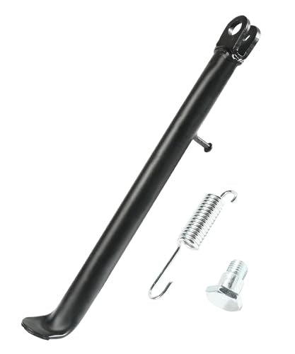 Dirt Bike Stand,Motorcycle Kickstand,Car Accessories Dirt bike Stand,Mini Bike Kickstand with Spring,Motorcycle Side Kickstand for Dirt Pit Bike 70cc 90cc 110cc 125cc 138cc 140cc 150cc 200cc