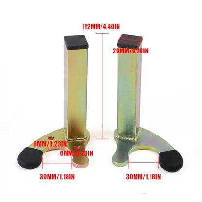 Motorcycle Rear Wheel Lift Stands Frame Accessories Swingarm Spool Lift Stand Paddock Stands Attachment U-Shape Rear Wheel Stand with Anti-Slip Rubber Protecotor (Square Tube) - size: Square Tube