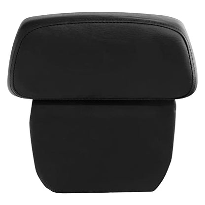 XFMT Motorcycle 5.5" Matte Black Razor Trunk Luggage W/Backrest Pad + Chrome Mount Rack For Harley Touring Road King Street Glide Road Glide Electra Glide Ultra Classic 2014-Later - color: Matte Black Set 3