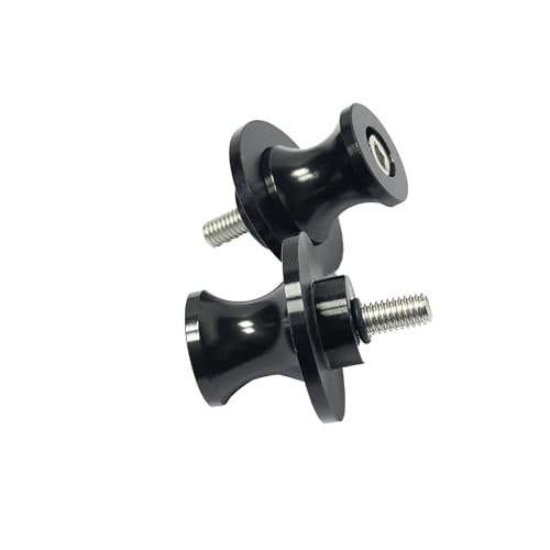 2pcs M10 X1.5 Motorcycle Swing Arm Spools Sliders CNC 10mm Swingarm Stand Screw Replacement for Kawasaki Ninja 300 250 VULCAN S 650 900 Z750 ER-6F ER-6N Versys 1000 650 ZX-10R ZX-12R（Black) - color: Black
