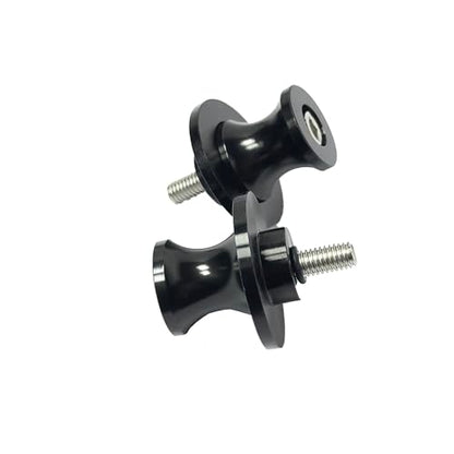 2pcs M10 X1.5 Motorcycle Swing Arm Spools Sliders CNC 10mm Swingarm Stand Screw Replacement for Kawasaki Ninja 300 250 VULCAN S 650 900 Z750 ER-6F ER-6N Versys 1000 650 ZX-10R ZX-12R（Black) - color: Black
