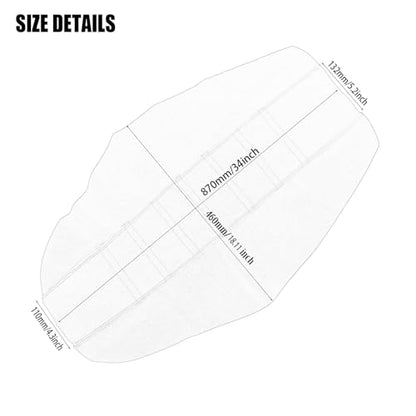 Motorcycle Universal Seat Cover Non-Slip Thick 3D Particles Suitable Rubber Striped Grip Gripper Soft for CRF WR WRF RMZ SXF EXC EXC XC SX CR KLX 250 Dirt Pit Bike Motorbike - color: 3D Particles Black+white